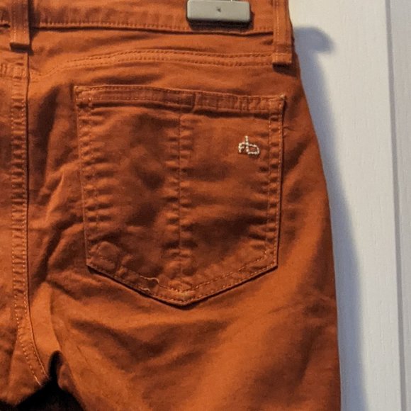 Rag & Bone Legging Jeans in Burnt Orange sz 25 - Picture 5 of 6